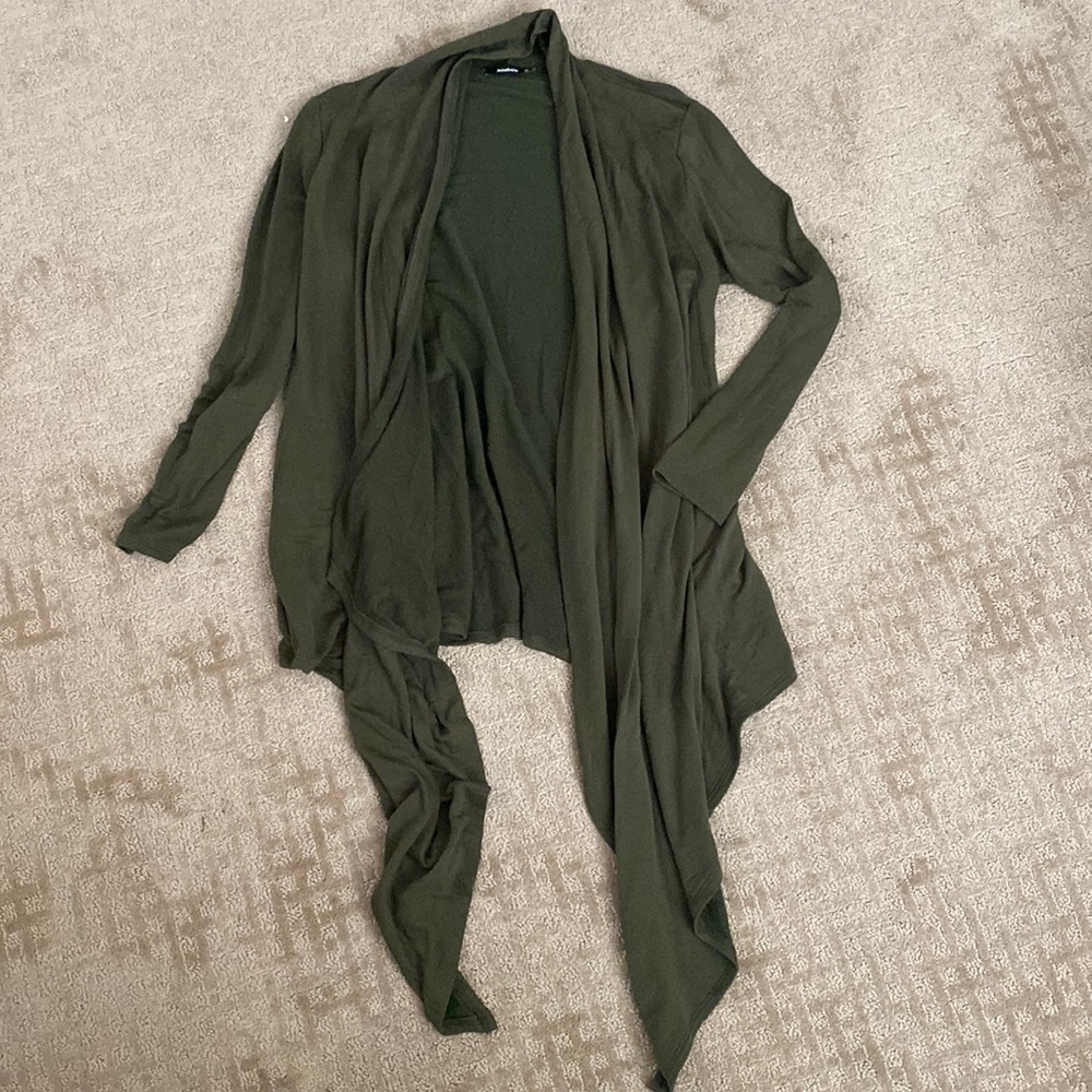 Long Green Cardigan